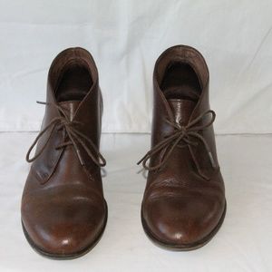 C. Creeks Oxford Bootie Pumps in Brown